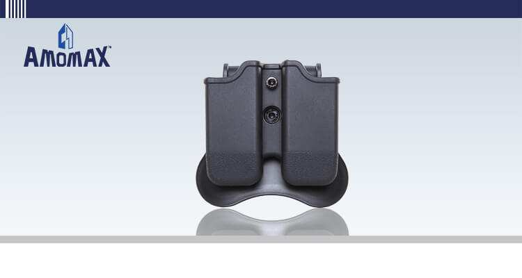 Funda doble porta cargadores 9mm polímero