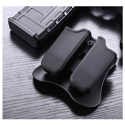 Funda doble porta cargadores 9mm polímero