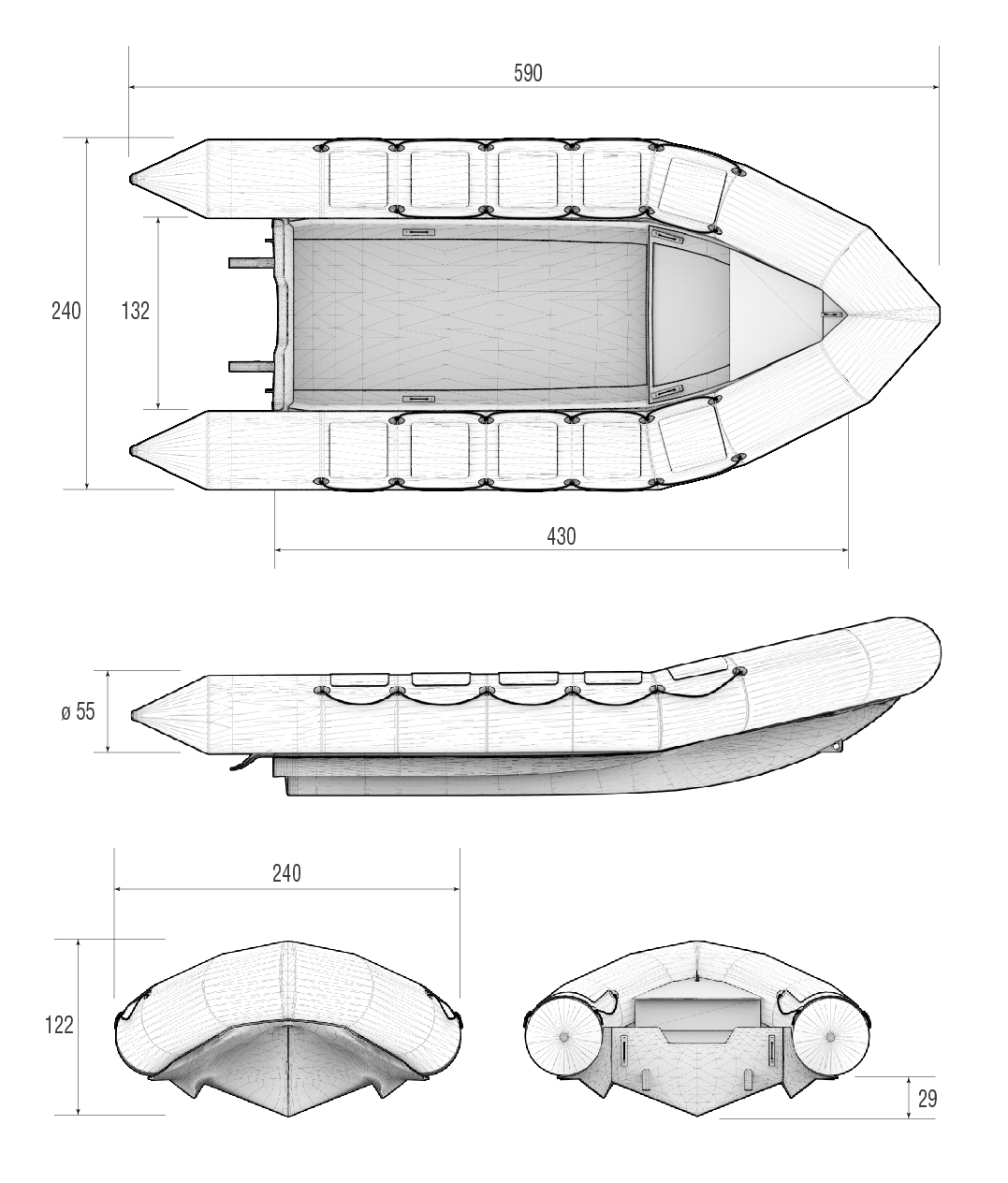 Lancha Nuevaera Marine NE-590