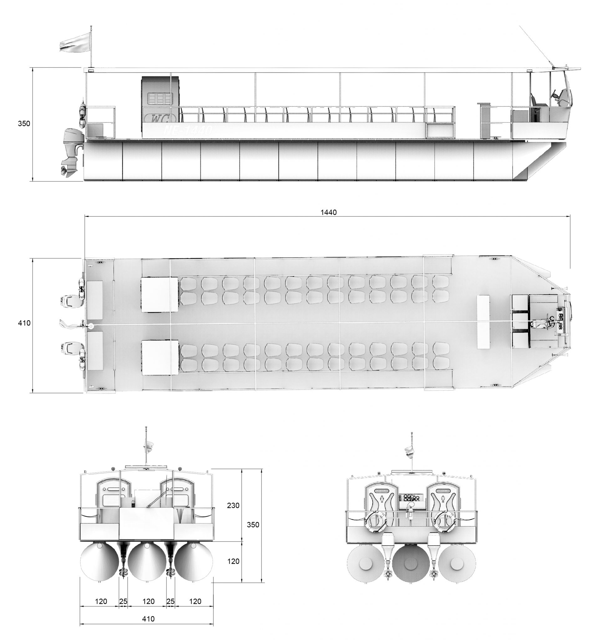 Lancha Nuevaera Marine NE-1440