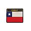 Parche de PVC bandera armada de Chile con velcro
