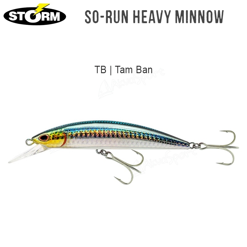 Señuelo Storm So-Run Heavy Minnow Tam Ban 90mm./27g.