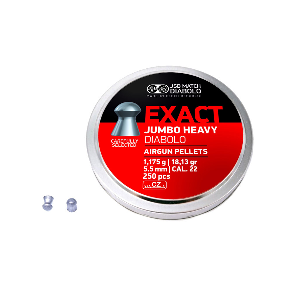 Postón JSB Exact Jumbo Heavy Diabolo Cal. 5.5X mm 18,13 gr. (250 uds.)