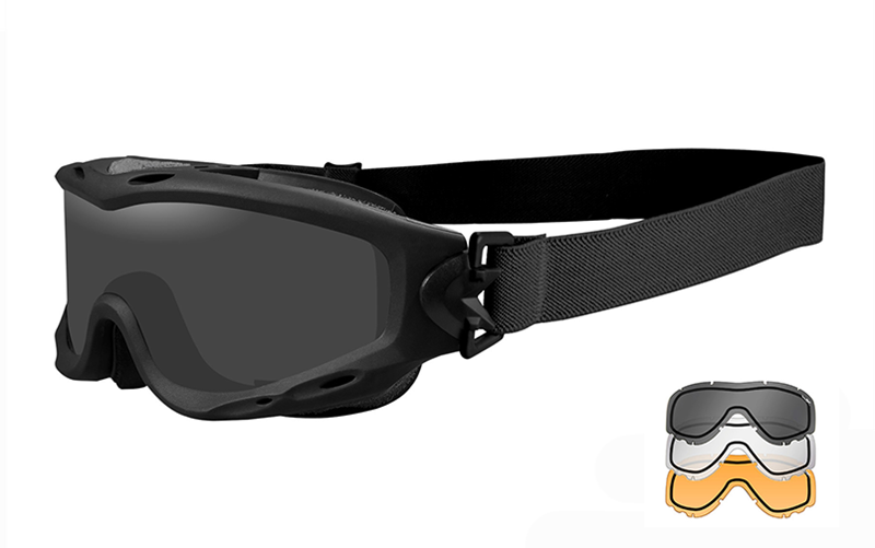 Antiparra Wiley X Spear Black 3 micas