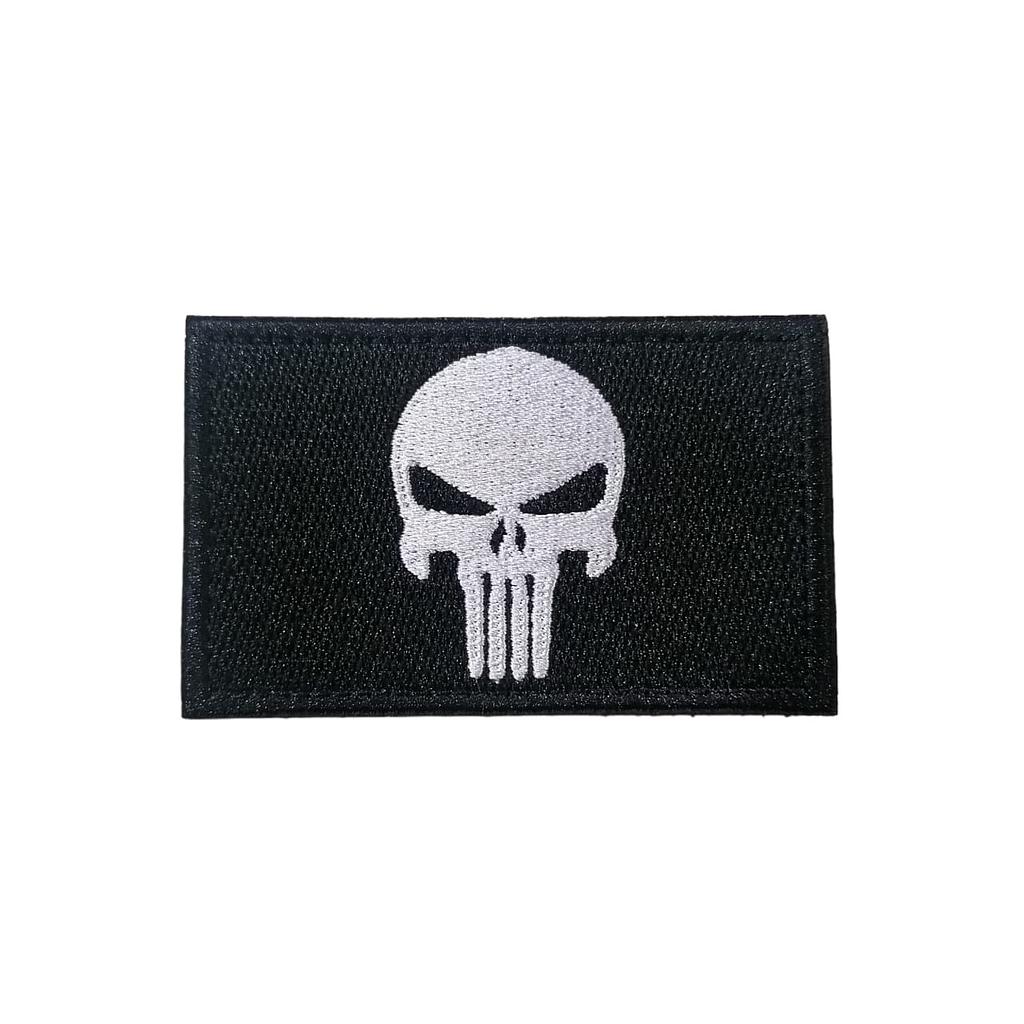 Parche bordado Punisher Negro