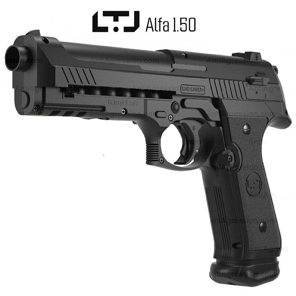 Pistola Traumática CO2 Balín de goma LTL ALFA 1.50