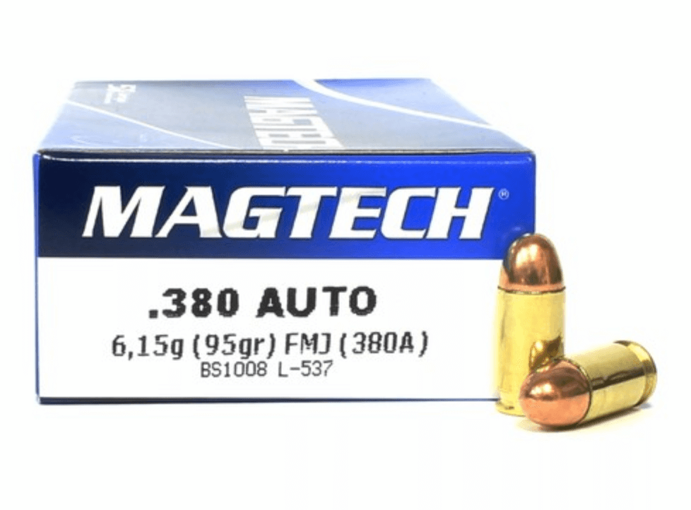 Bala .380 AUTO / 9x17 6,15 g. (95 gr.) Magtech