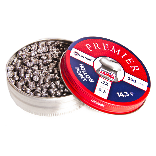 Postón Crosman Hollow Point LHP022 5.5 mm 14,3 gr. (500 uds.)