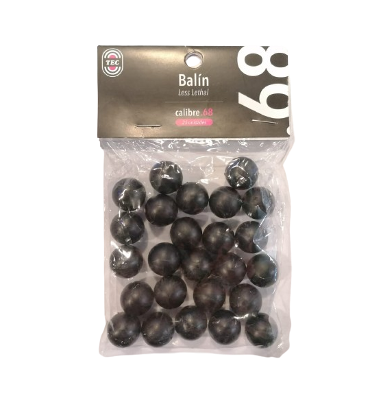 Balines de Goma Cal .68 TEC 25 unidades