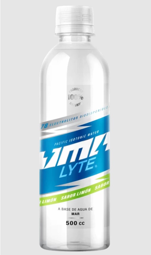 Agua isotónica a base de agua de mar Umalyte sabor limón 500 cc.