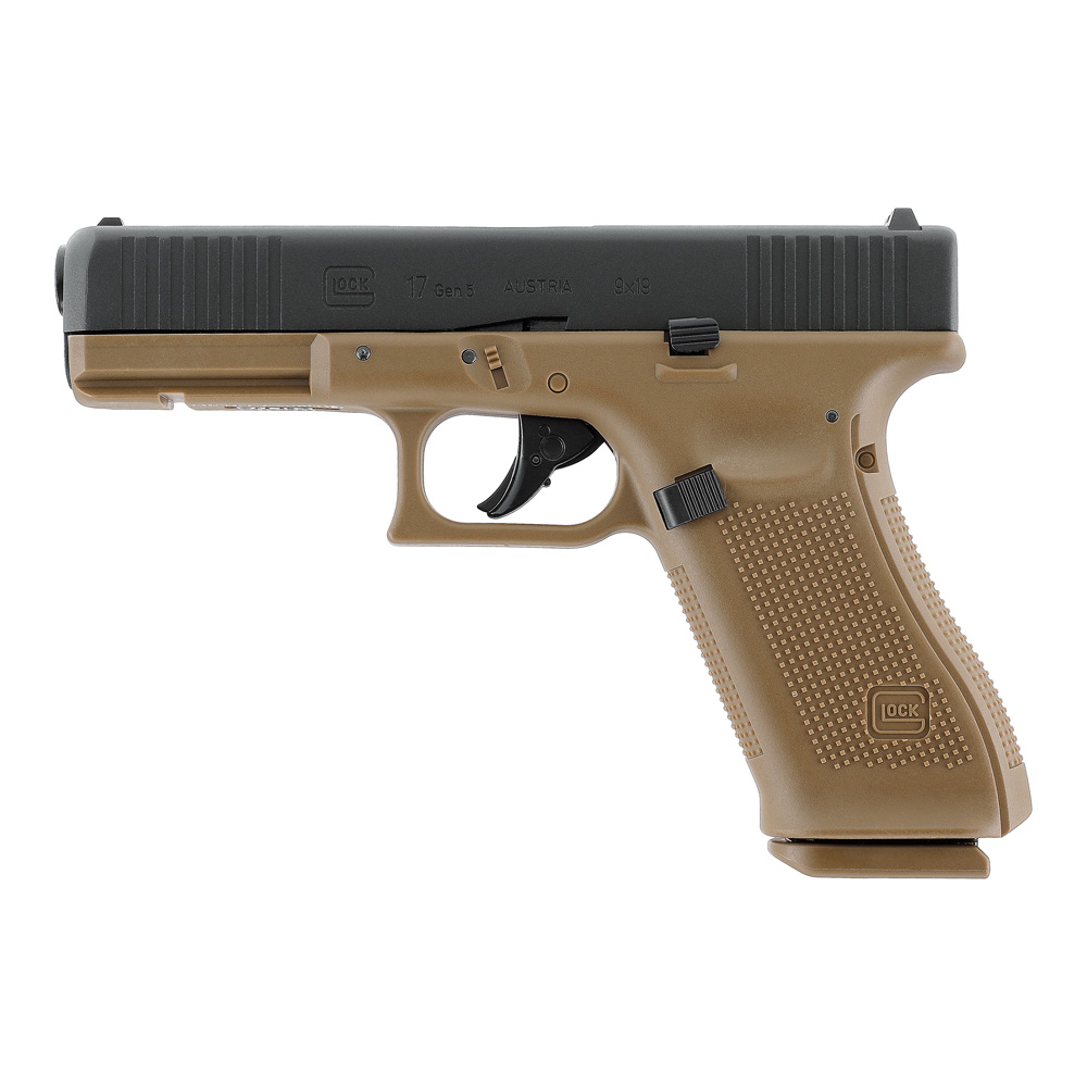 Pistola Airsoft Licenciada Umarex Glock 17 Gen5 CO2 Coyote