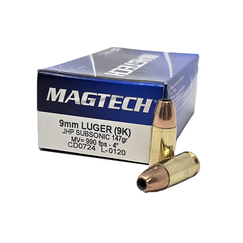 Bala Cal 9mm Luger / 9x19 JHP 9,51 g. (147 gr.) Magtech