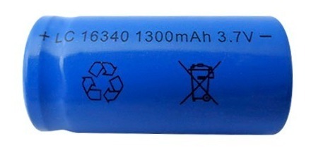 Batería 16340 3,7v 1300 mAh