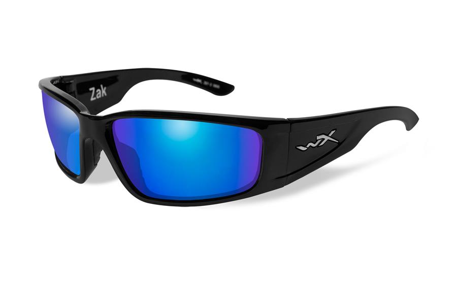 Lente ZAK POL BLUE MIRROR LENS/GLOSS BLACK FRAME WileyX