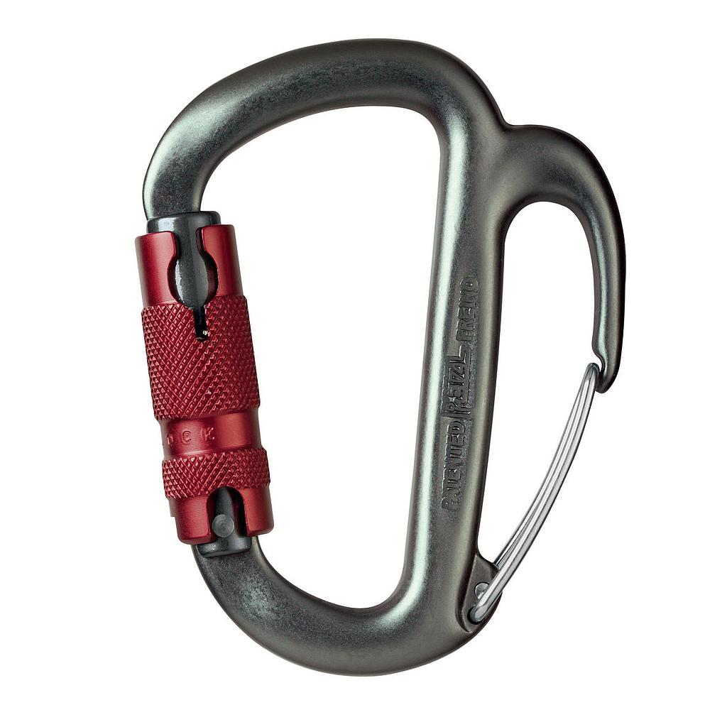 Mosquetón con gancho de frenado FREINO PETZL