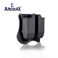 Funda doble porta cargadores 9mm polímero AMOMAX